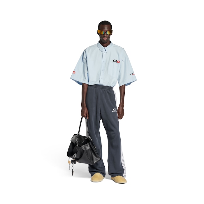 ceo uniform logo short sleeve oversized shirt