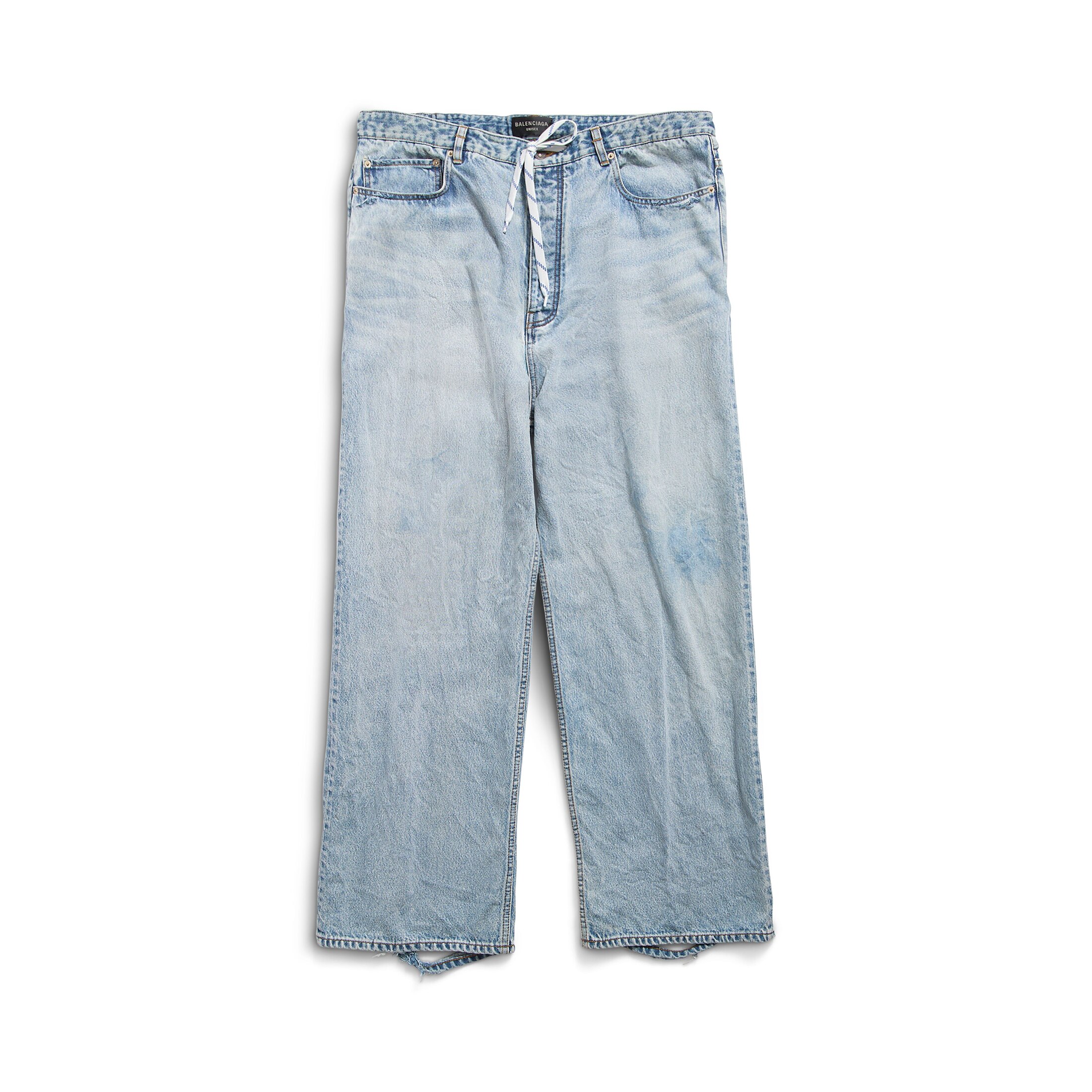 Balenciaga Oversized Baggy Hose - Blau - Unisex - XXS - Baumwolle