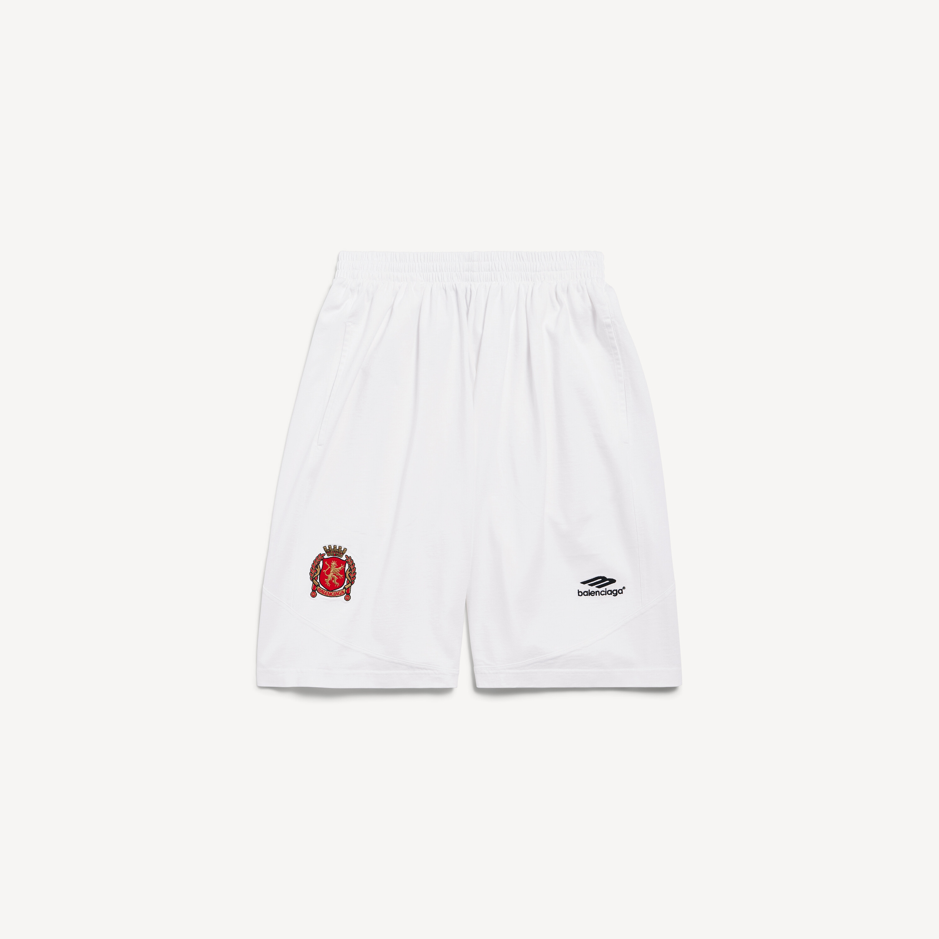 Shorts Baggy Soccer em Branco/preto | Balenciaga BR