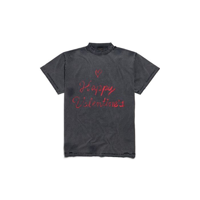 lipstick valentines tシャツ オーバーサイズ