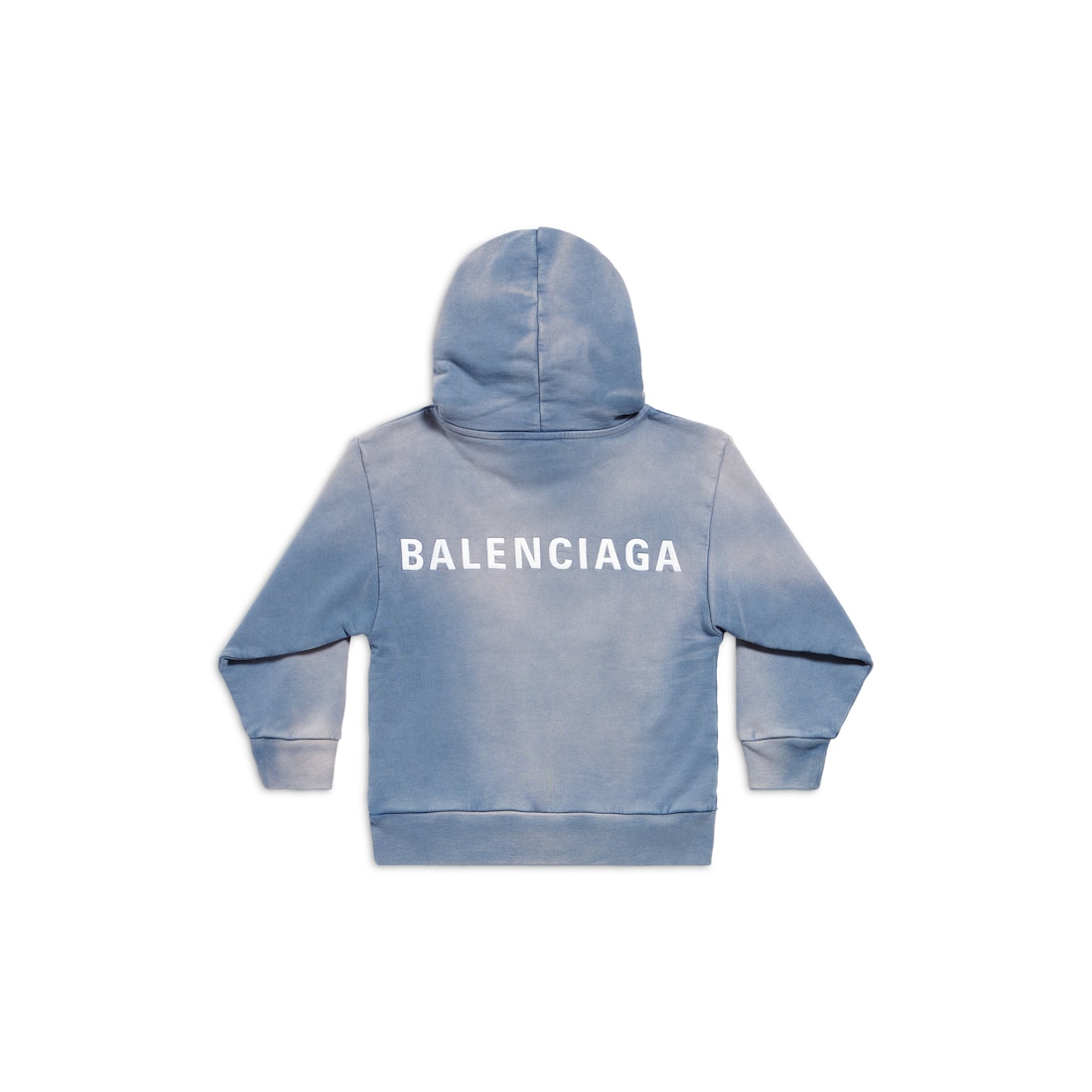 Kids Balenciaga Back Hoodie in Blue white Balenciaga US