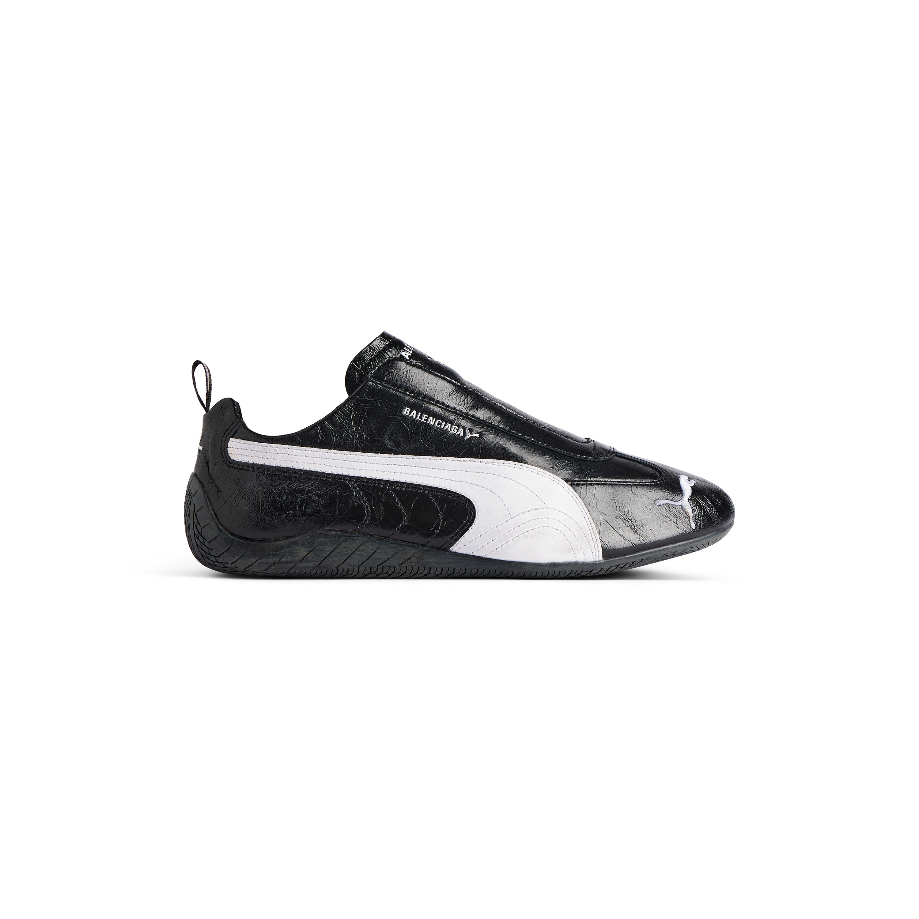【送料込】BALENCIAGA★PUMA★SPEEDCAT レザースニーカー ホワイト の ウィメンズ スピードキャット レザー Balenciaga