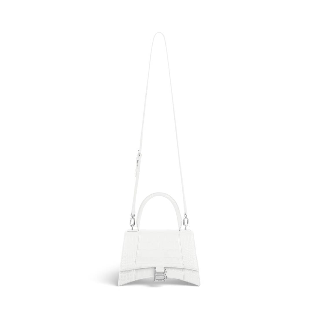 Balenciaga White Small Hourglass Bag Balenciaga
