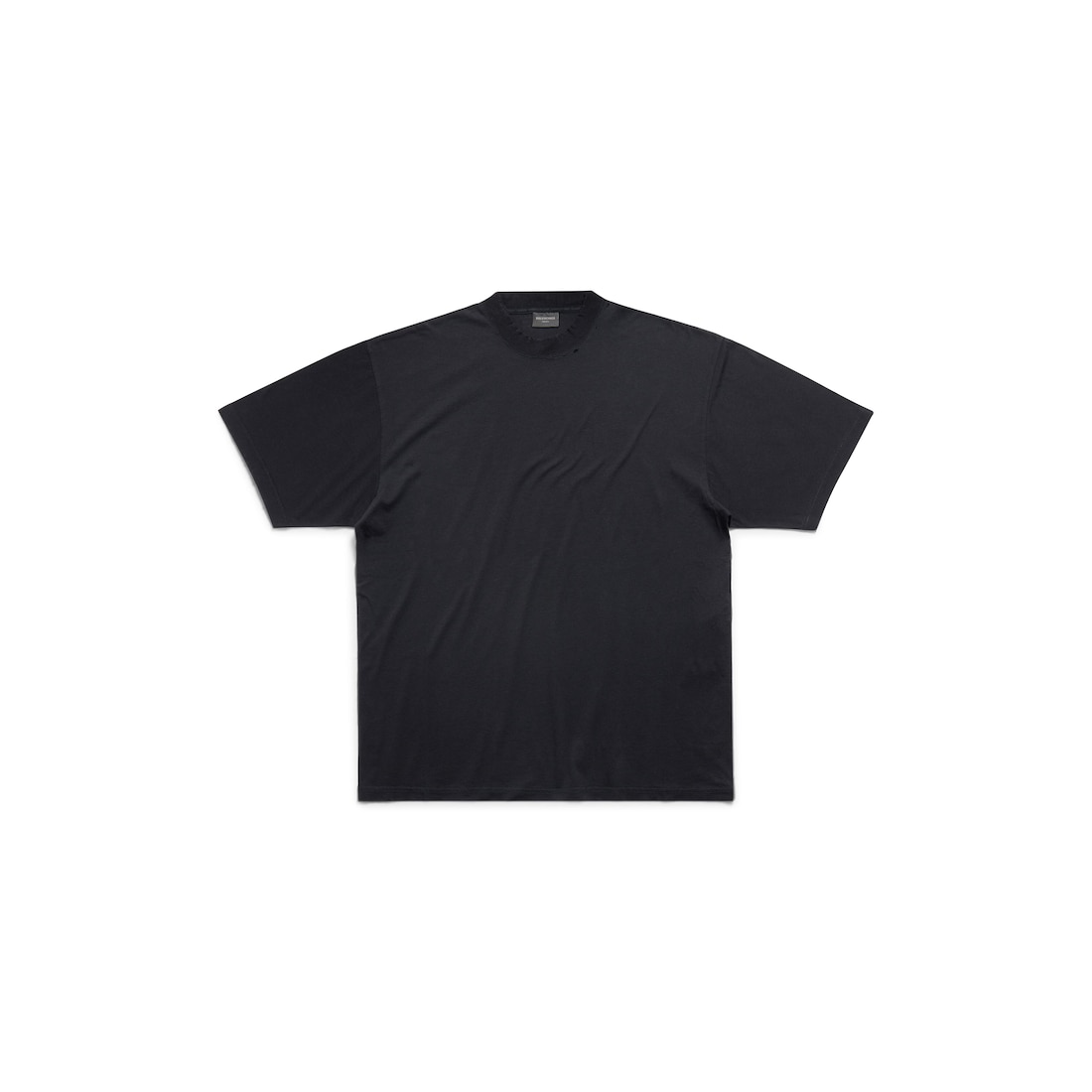 Balenciaga T-shirt Medium Fit in Black Faded