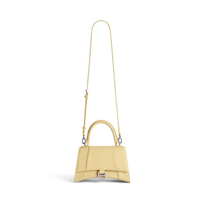 Women's Hourglass Small Handbag Box in Light Yellow | Balenciaga US