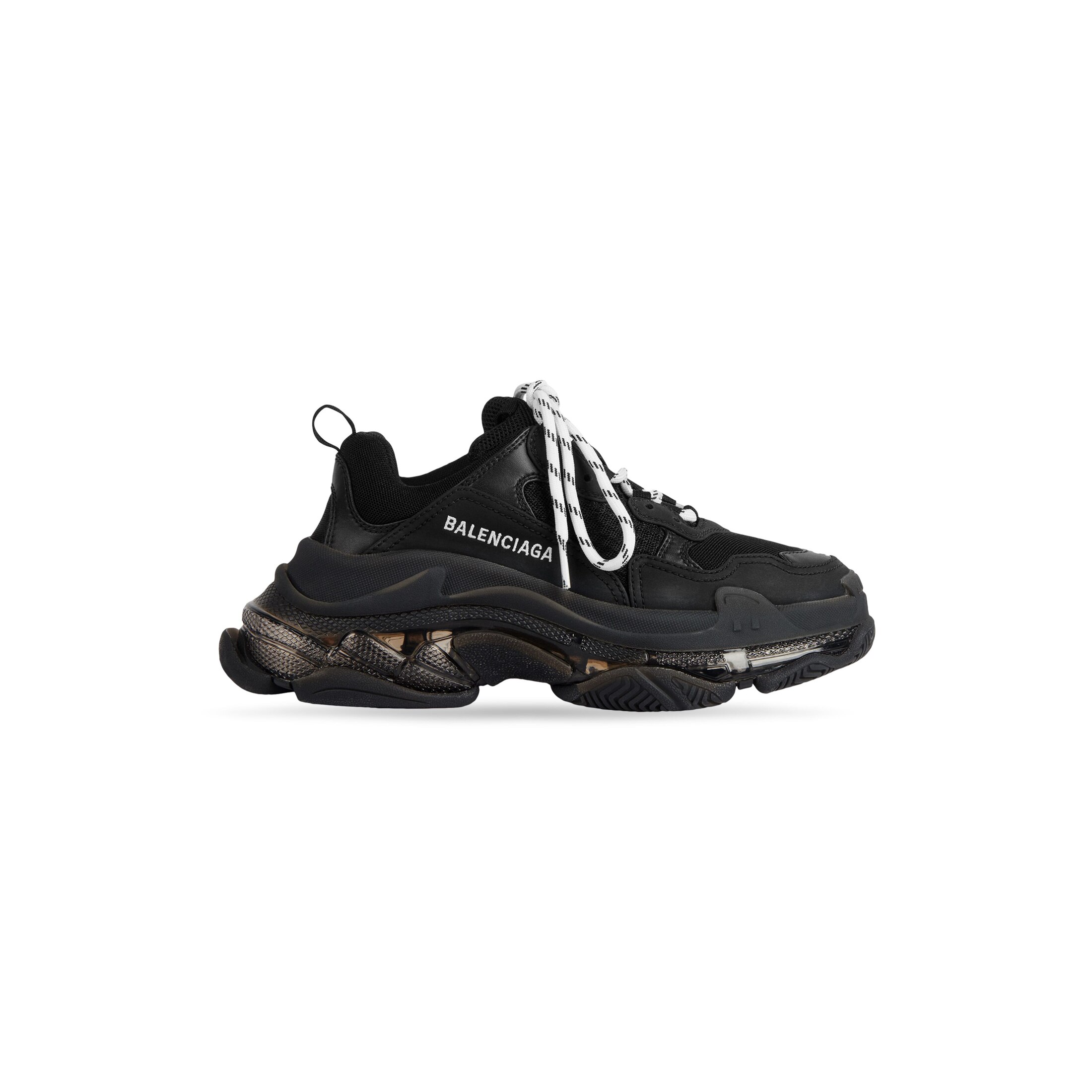 triple s clear sole sneaker pink
