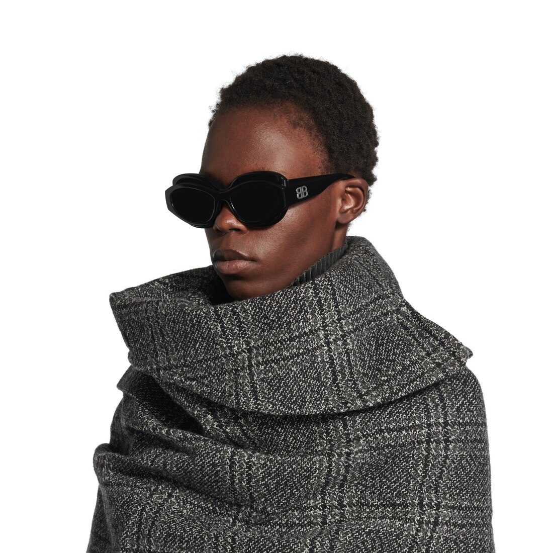 Superbusy Round Sunglasses in Black | Balenciaga US