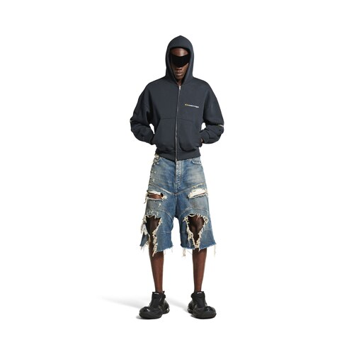 distressed baggy shorts
