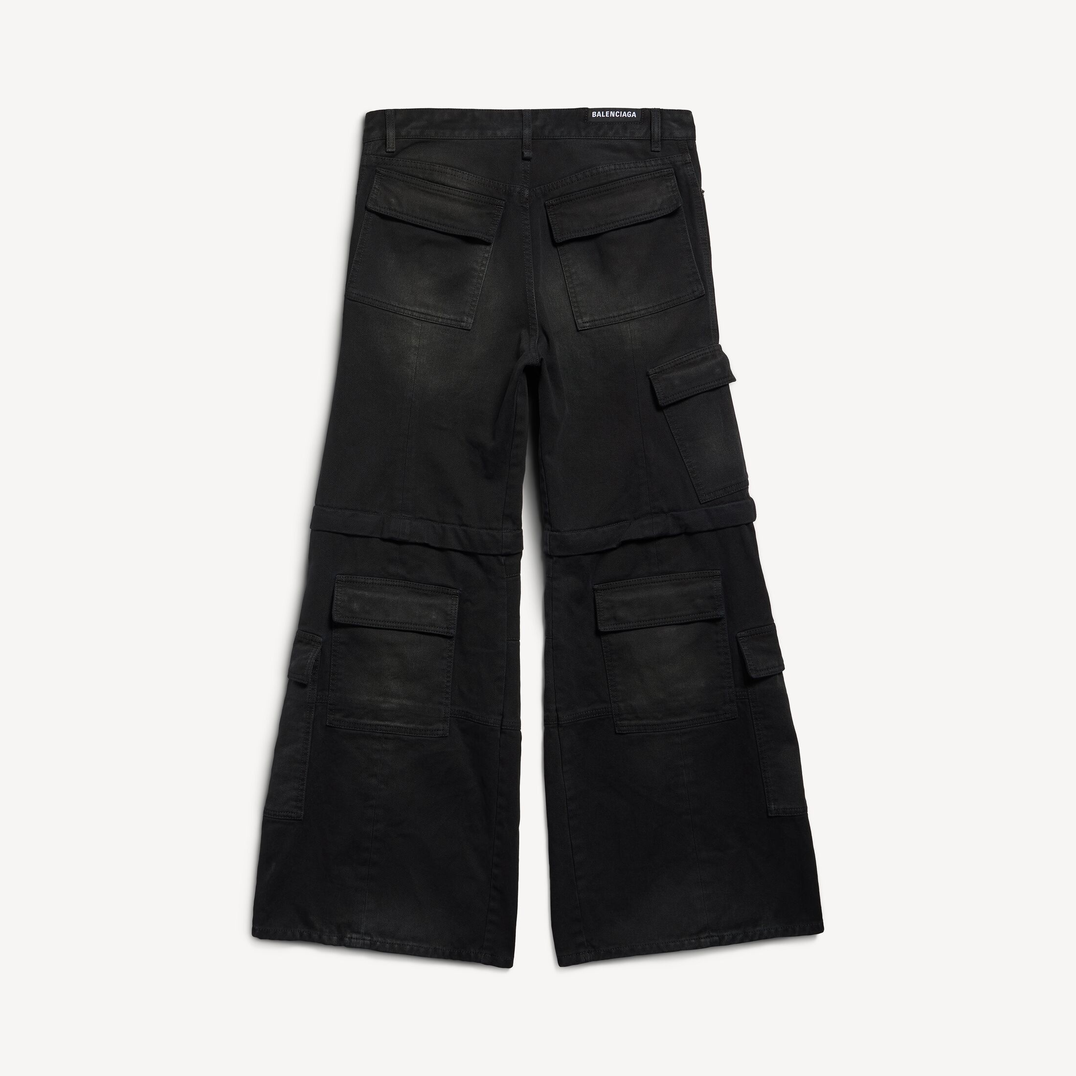 Balenciaga Black Wool Flared Pants