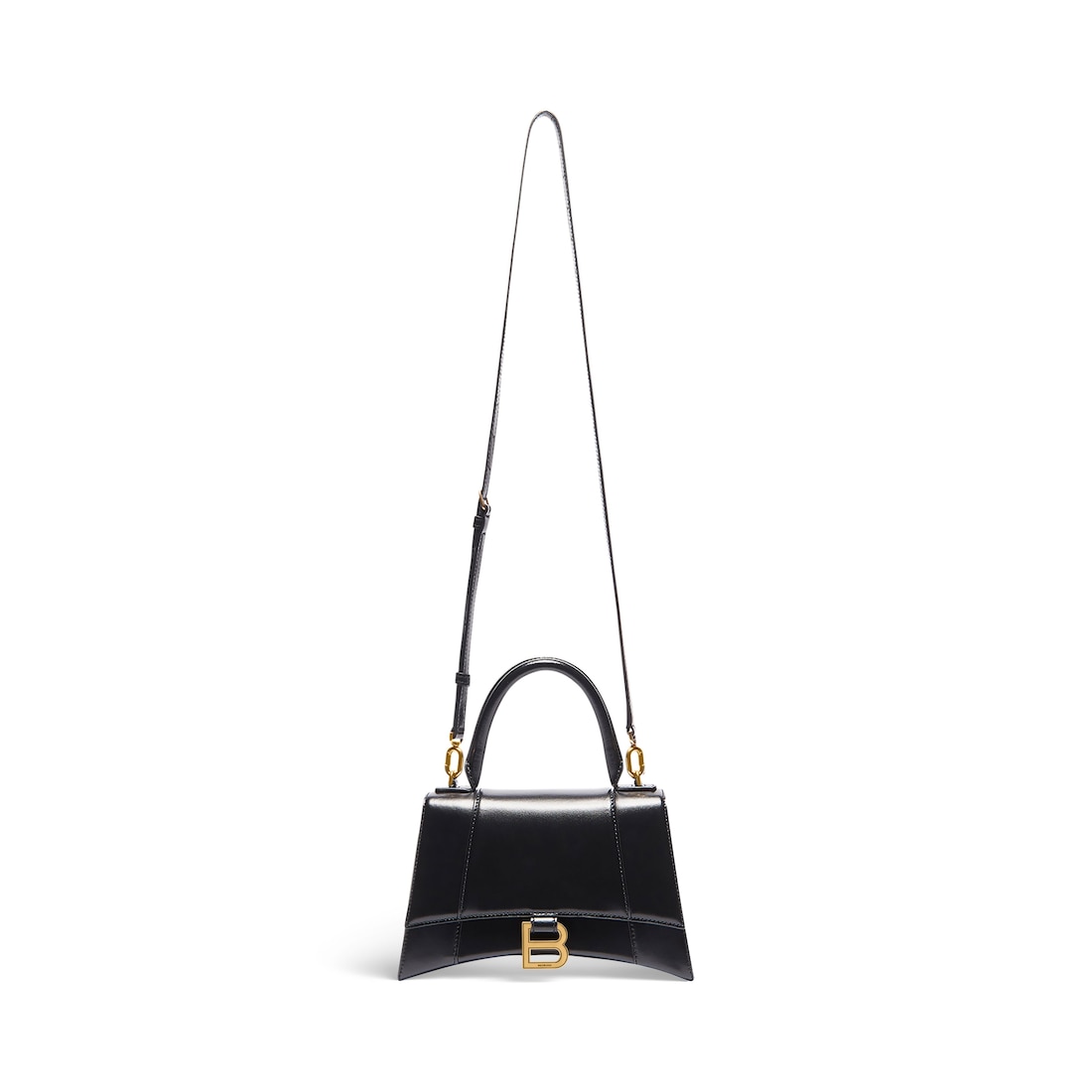 Women s Hourglass Small Handbag Box in Black Balenciaga US