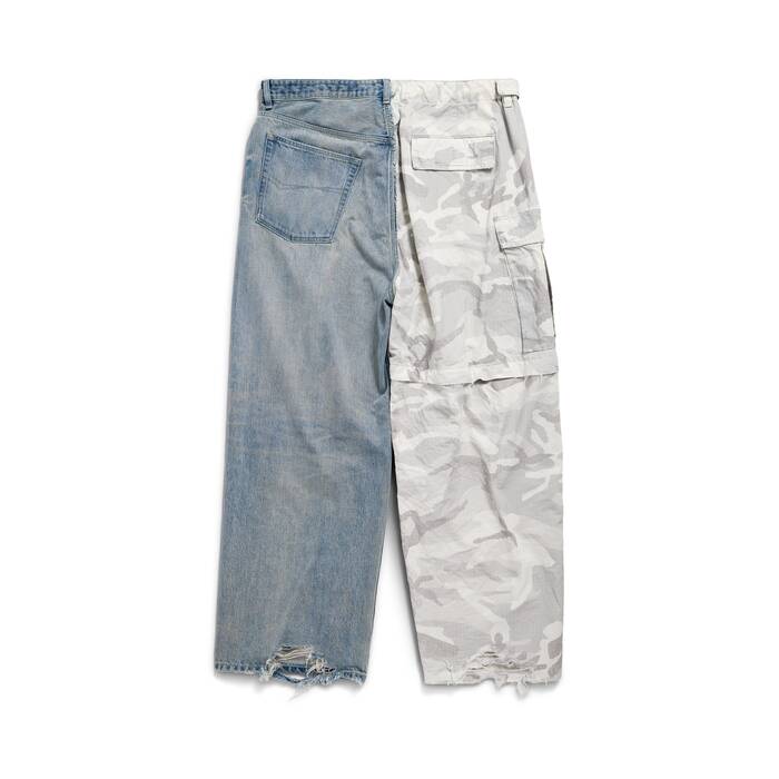 grayscale camo hybrid baggy pants