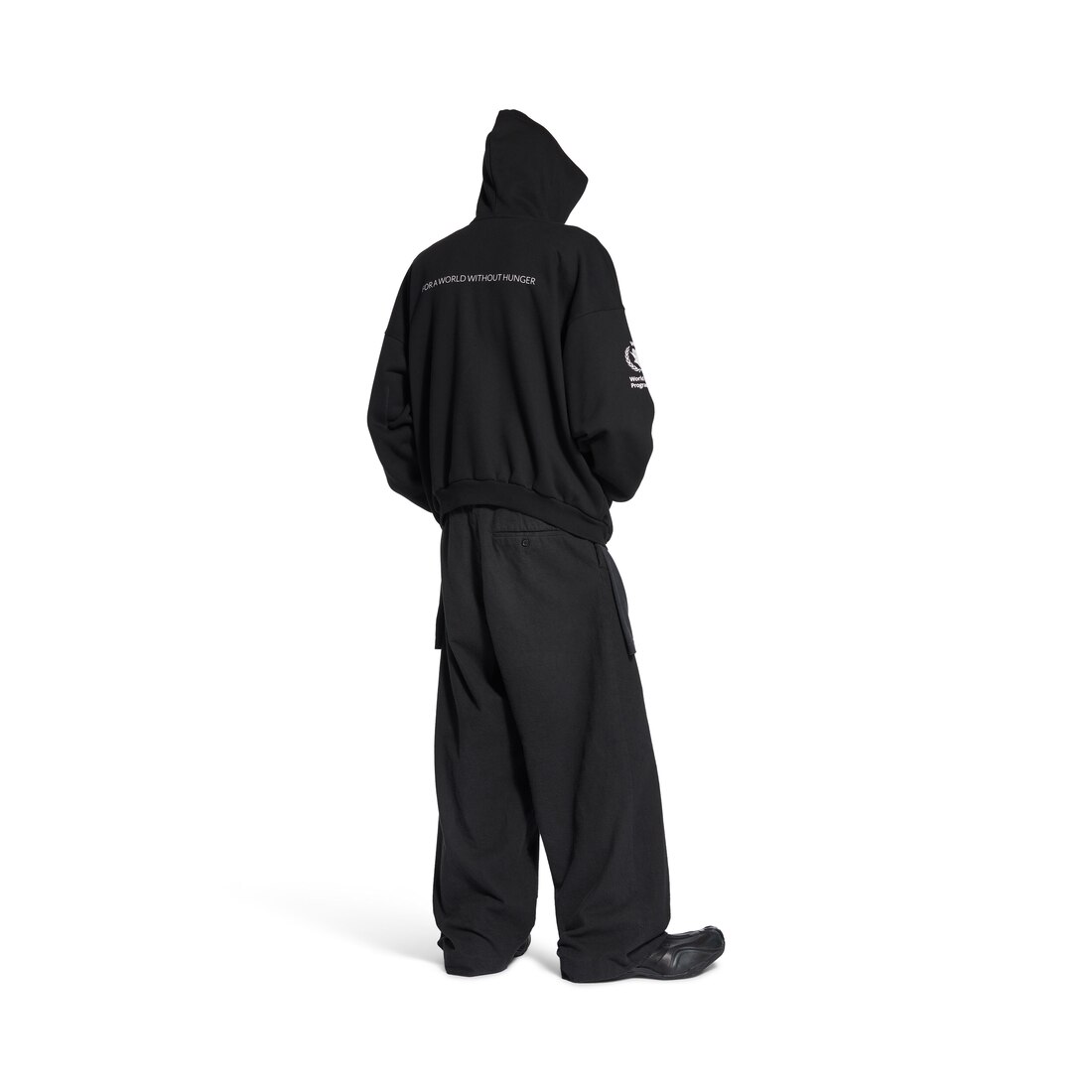 Men's Wfp Outerwear Zip-up Hoodie in Black/white | Balenciaga US