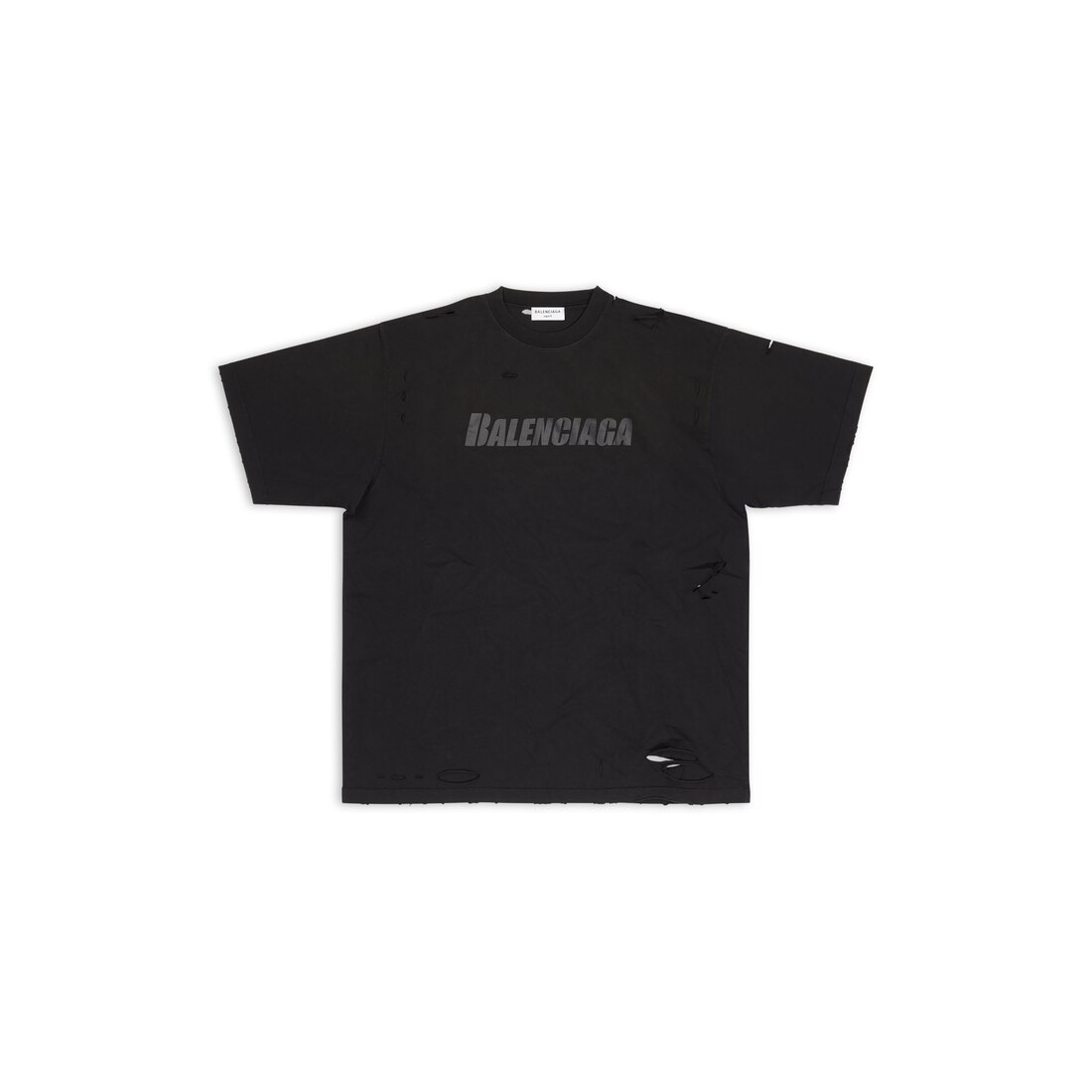 Women's Caps T-shirt Boxy Fit in Black