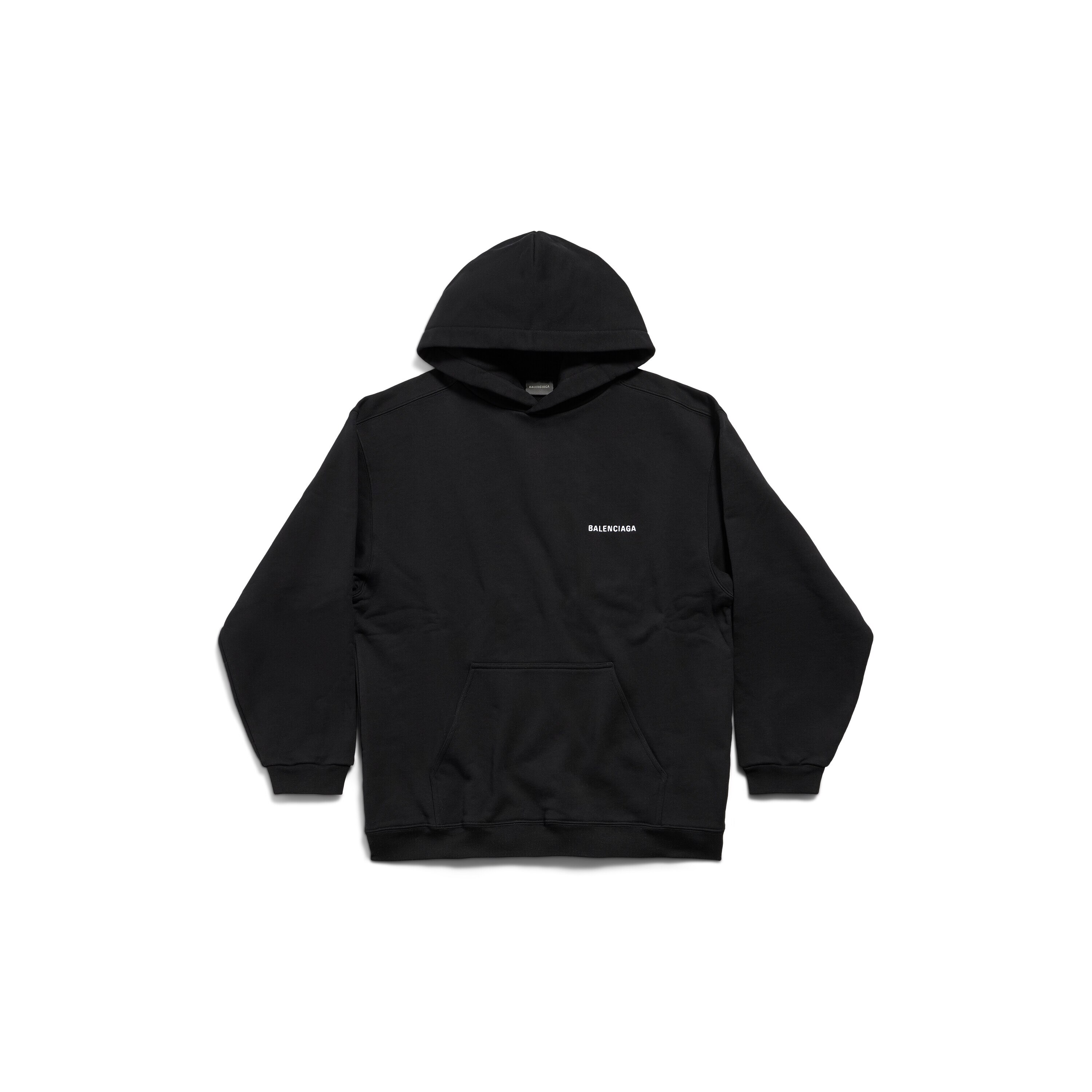 Balenciaga Back Hoodie レギュラーフィット で ブラック | Balenciaga JP