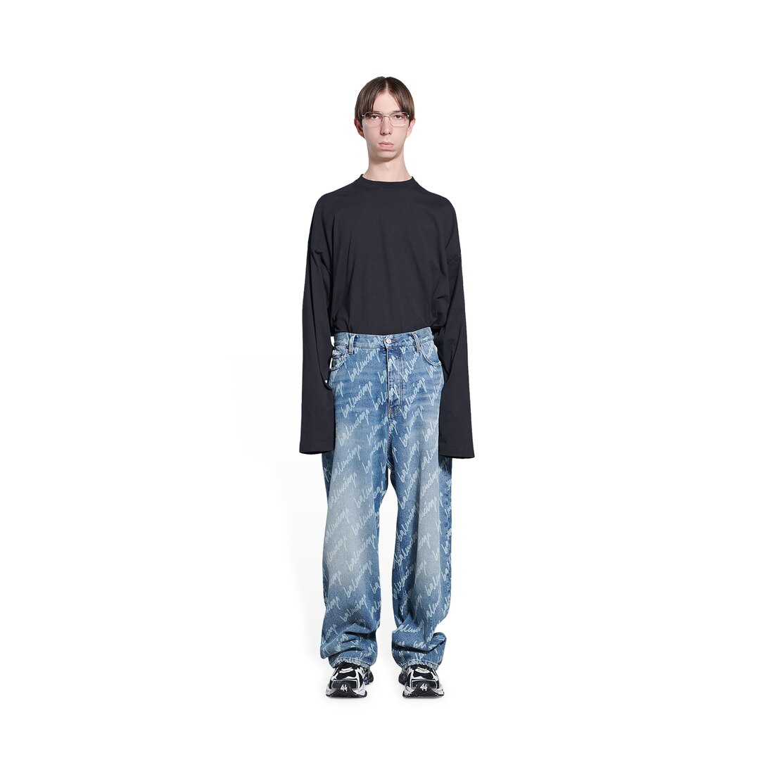 balenciaga denim pants