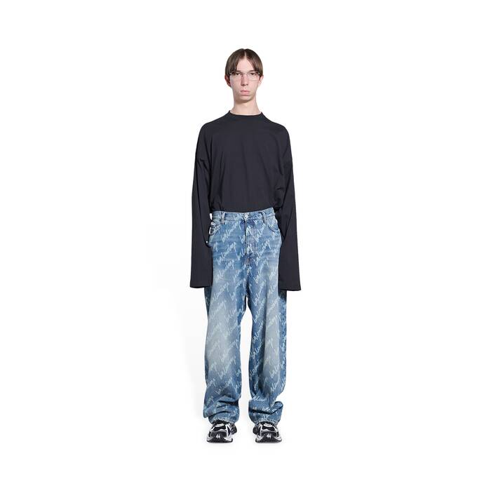 allover logo large fit pants