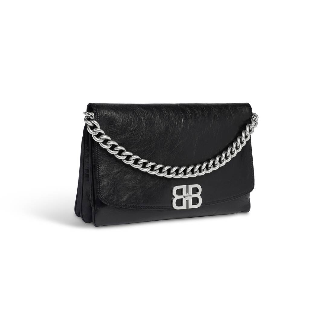 ブラック の ウィメンズ Bb Soft ラージフラップバッグ | Balenciaga JP