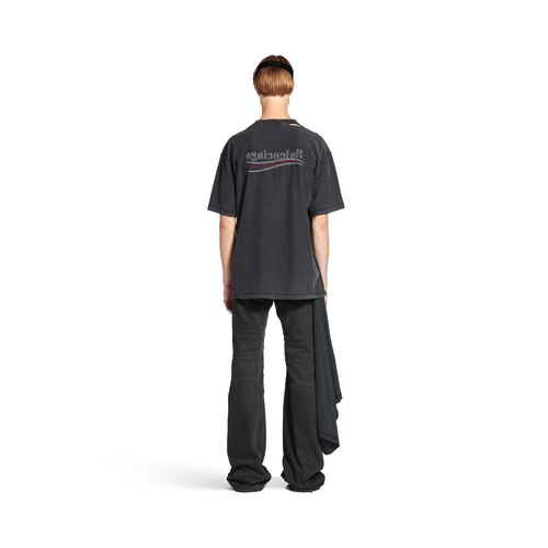 political campaign inside-out t-shirt large fit