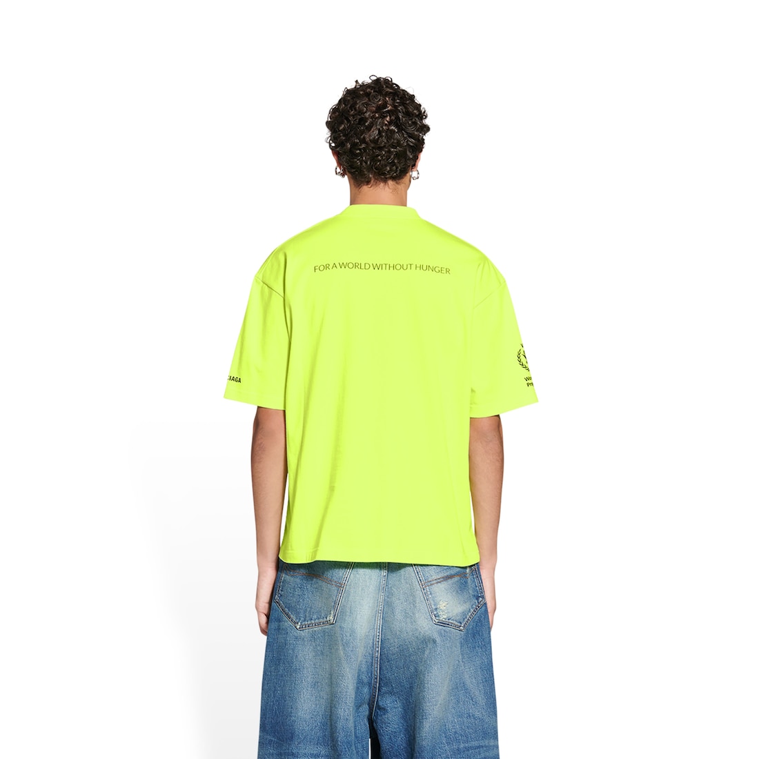 Balenciaga neon yellow t shirt Clearance