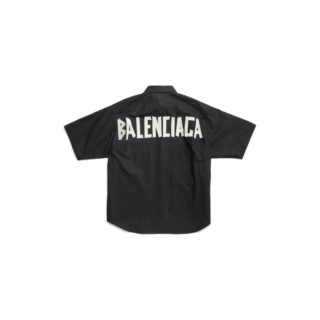 ブラック の メンズ Tape Type 半袖シャツ ラージフィット | Balenciaga JP