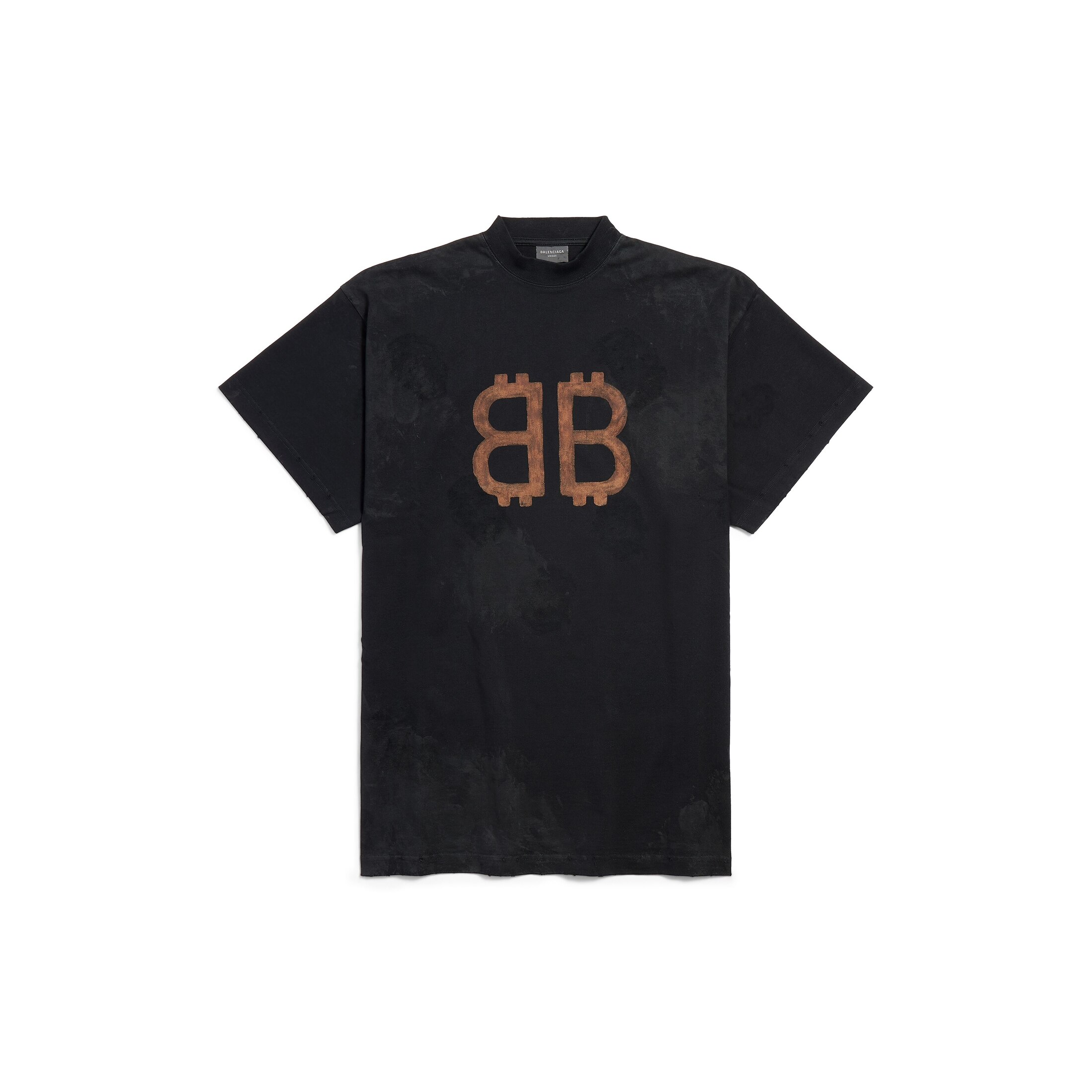 Balenciaga Crypto T-Shirt Oversized - Black - Men's - - Cotton