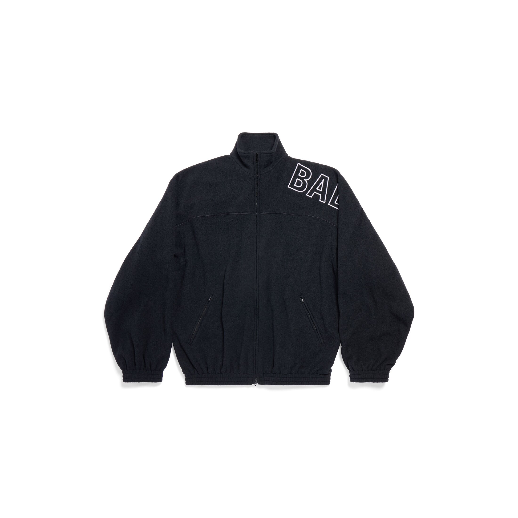 Balenciaga Outline Tracksuit Jacket - Black - Unisex - 48 - Polyester