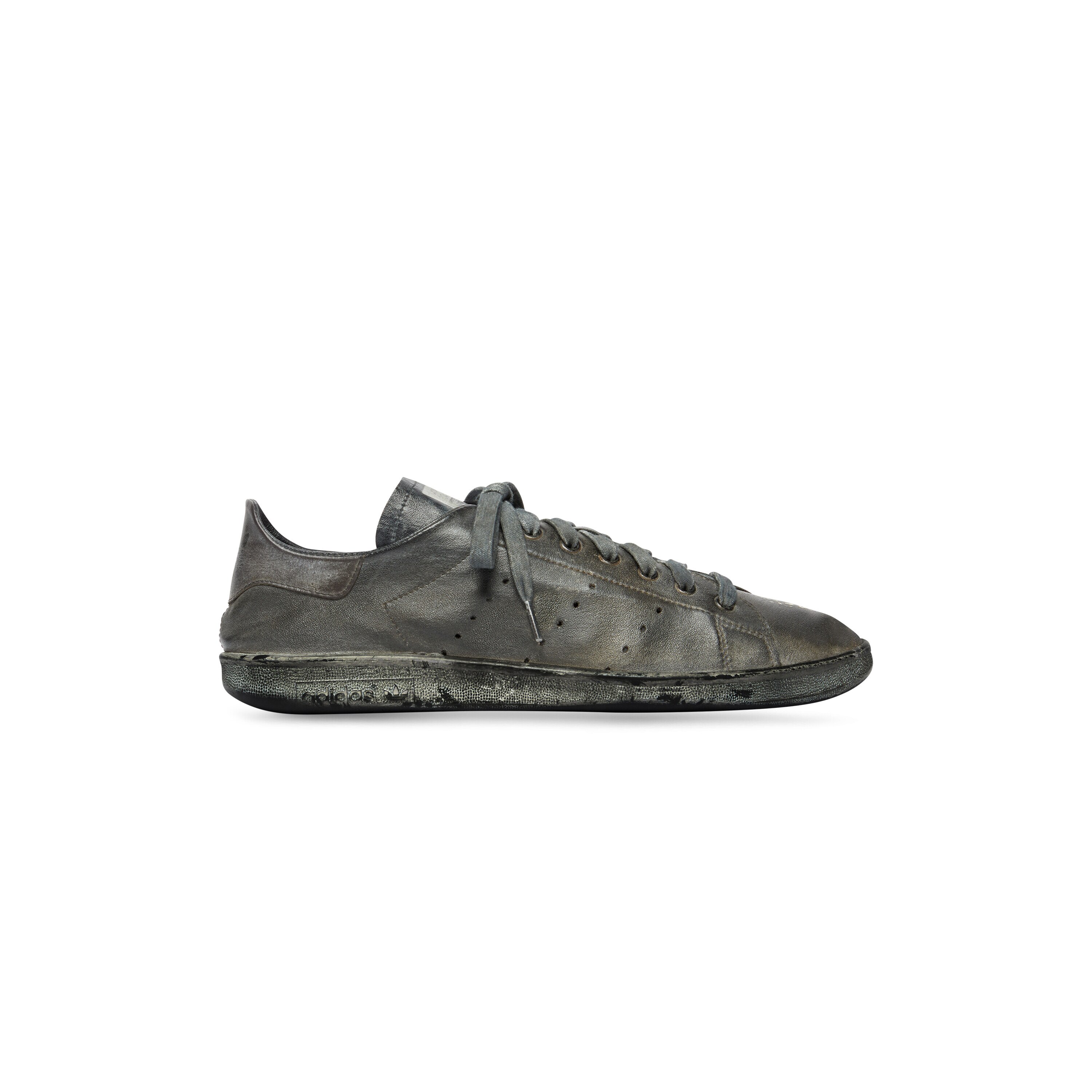 Men's Balenciaga / Adidas Stan Smith Worn-out Sneaker in Black