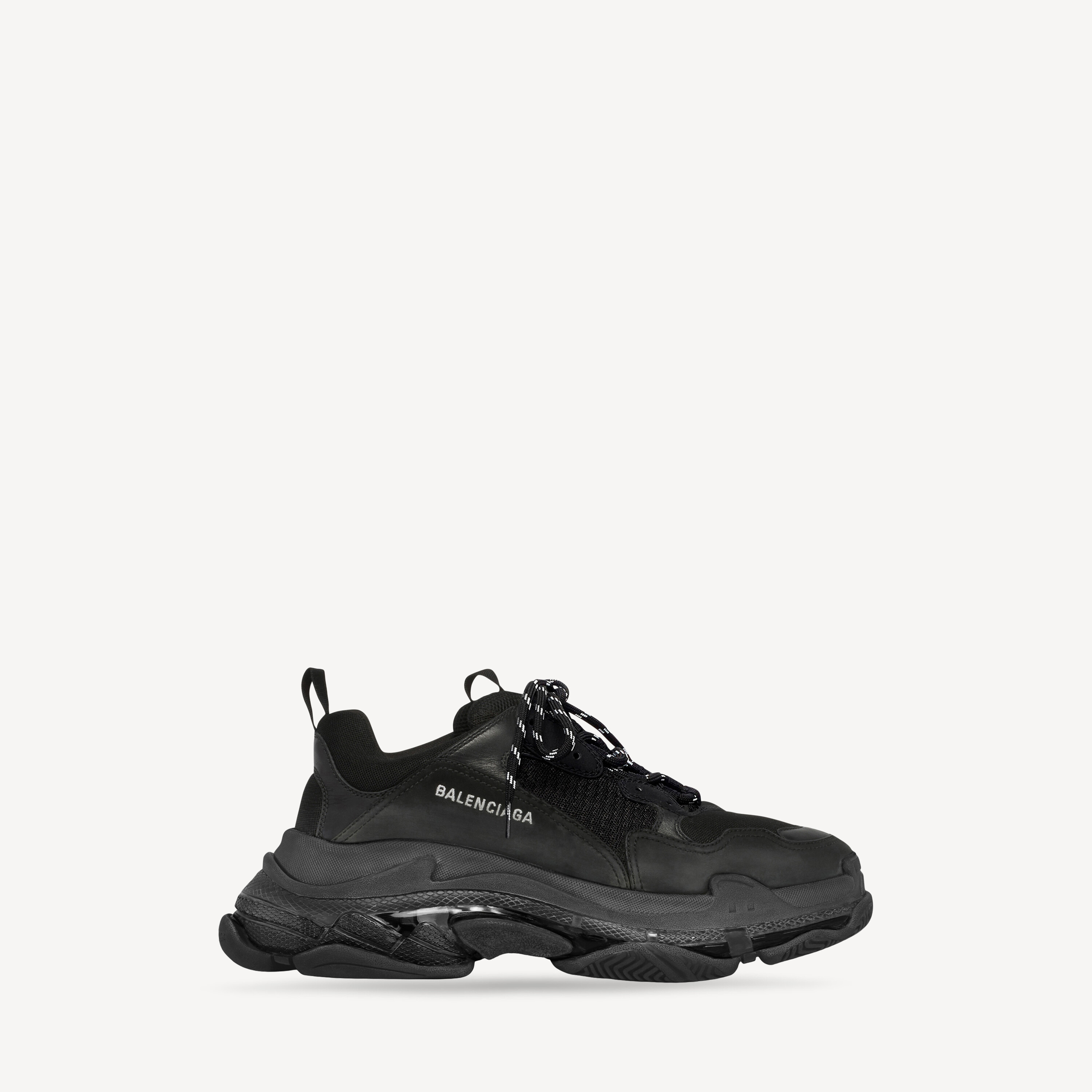 Triple S Clear Sole da Uomo in Nero Balenciaga IT