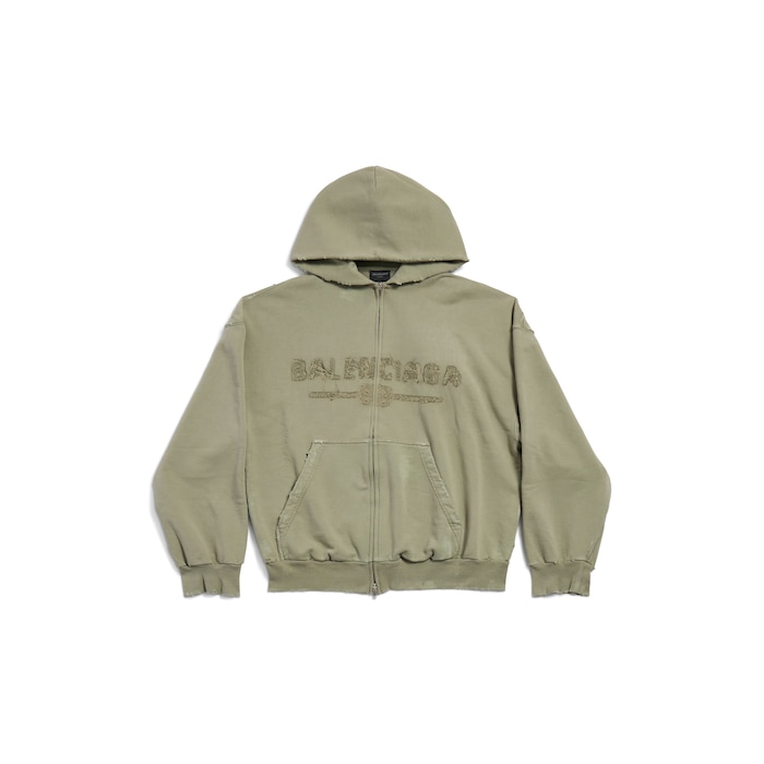 hoodie常规版型拉链连帽卫衣