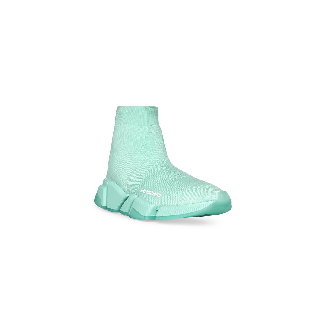 Zapatillas Speed 3.0 De Punto Reciclado Con Suela Transparente para Mujer  en Verde | Balenciaga ES