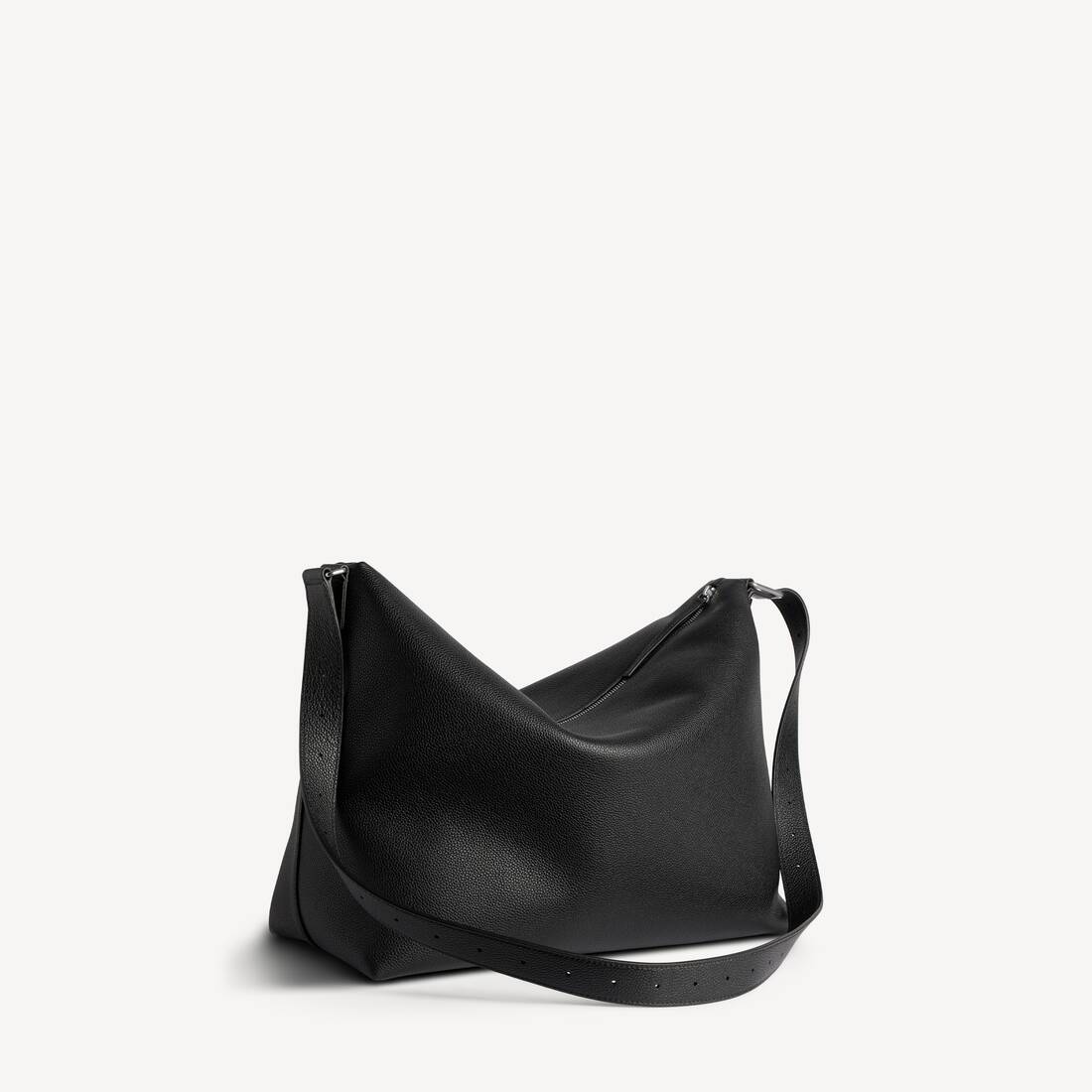 발렌시아가 남성 블랙 크레딧 라지 메신저 백 8062472ABCC1000