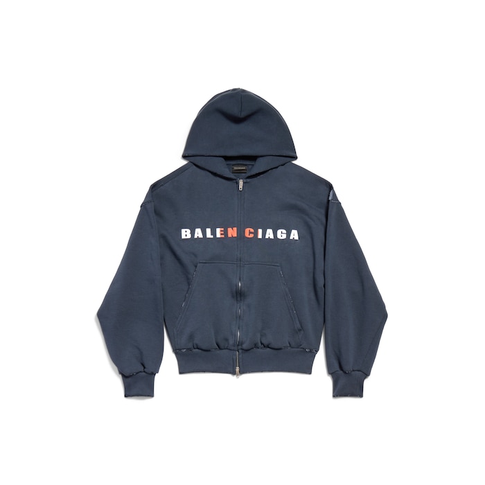 international hoodie mit reißverschluss small fit