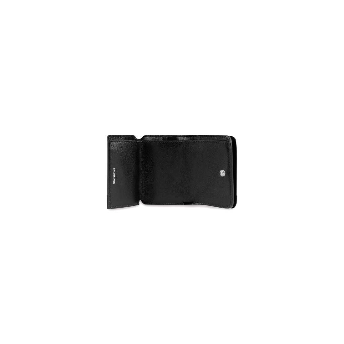 Balenciaga Black Croc Mini Cash Wallet Bag  BlackSkinny