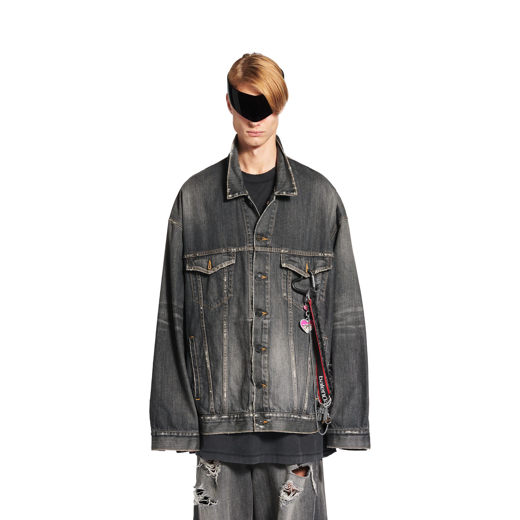 oversized charms denim jacket