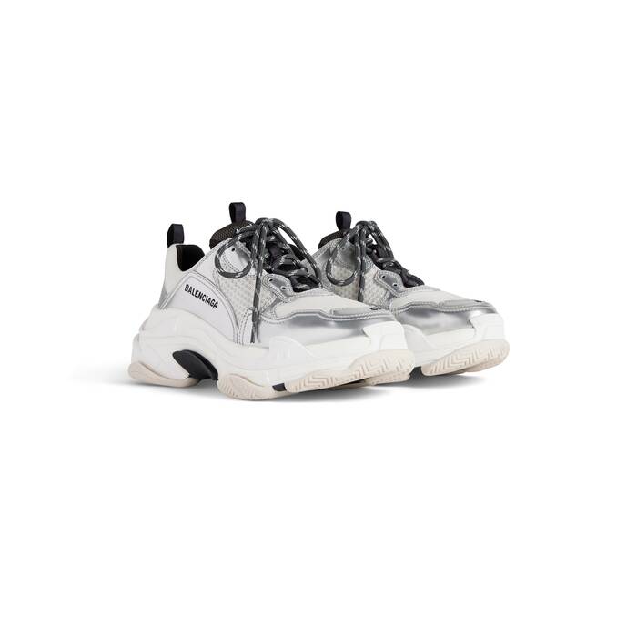 Balenciaga Men's Triple S Sketch Sneakers - White - Size 7