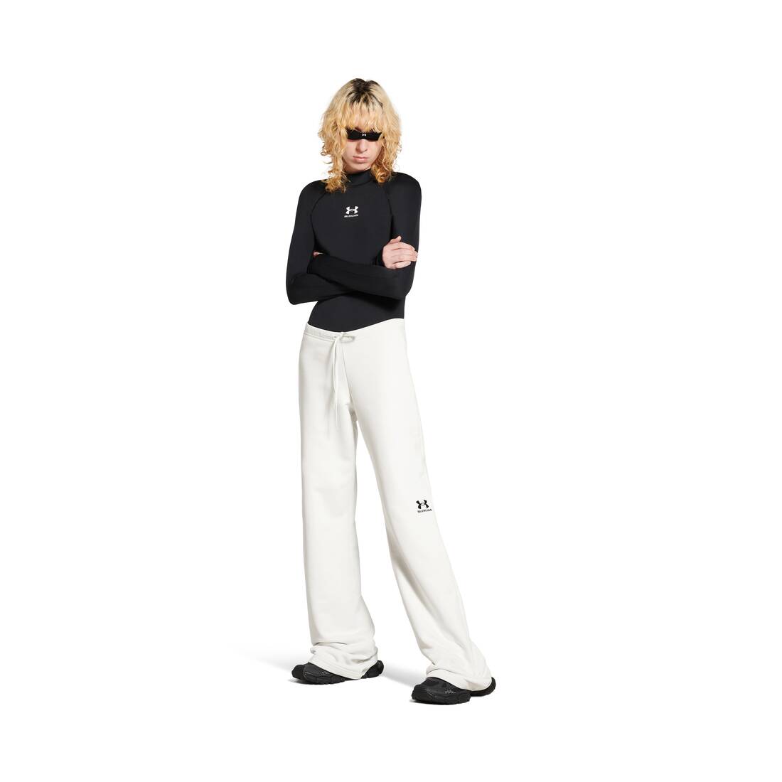 Women’s Under Armour® Flared Sweatpants in White/black