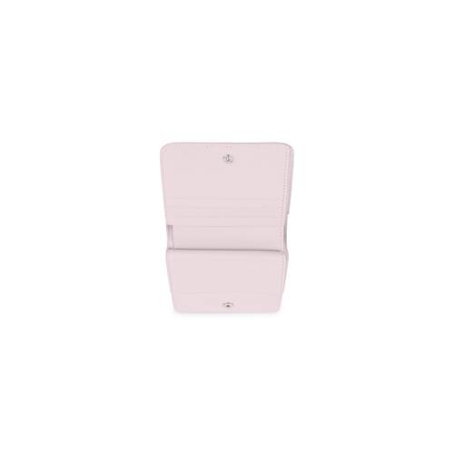 ピンクのウィメンズ Essential Flap コイン＆カードホルダー 