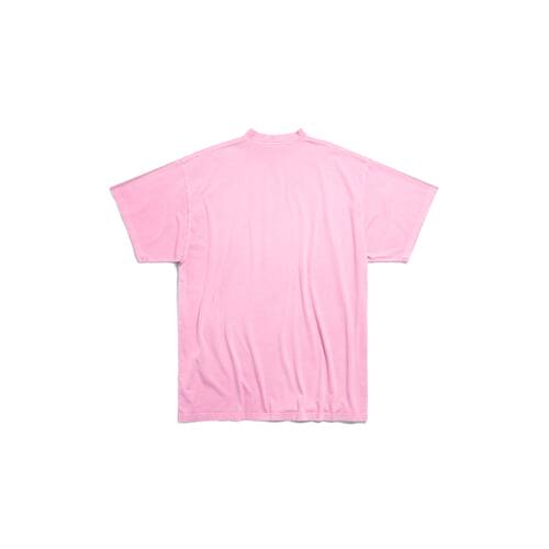 Paris Moon T-shirt Oversized in Light Pink | Balenciaga AU