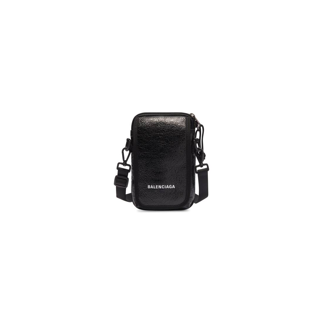 Men's Explorer Crossbody Pouch Bag in Black