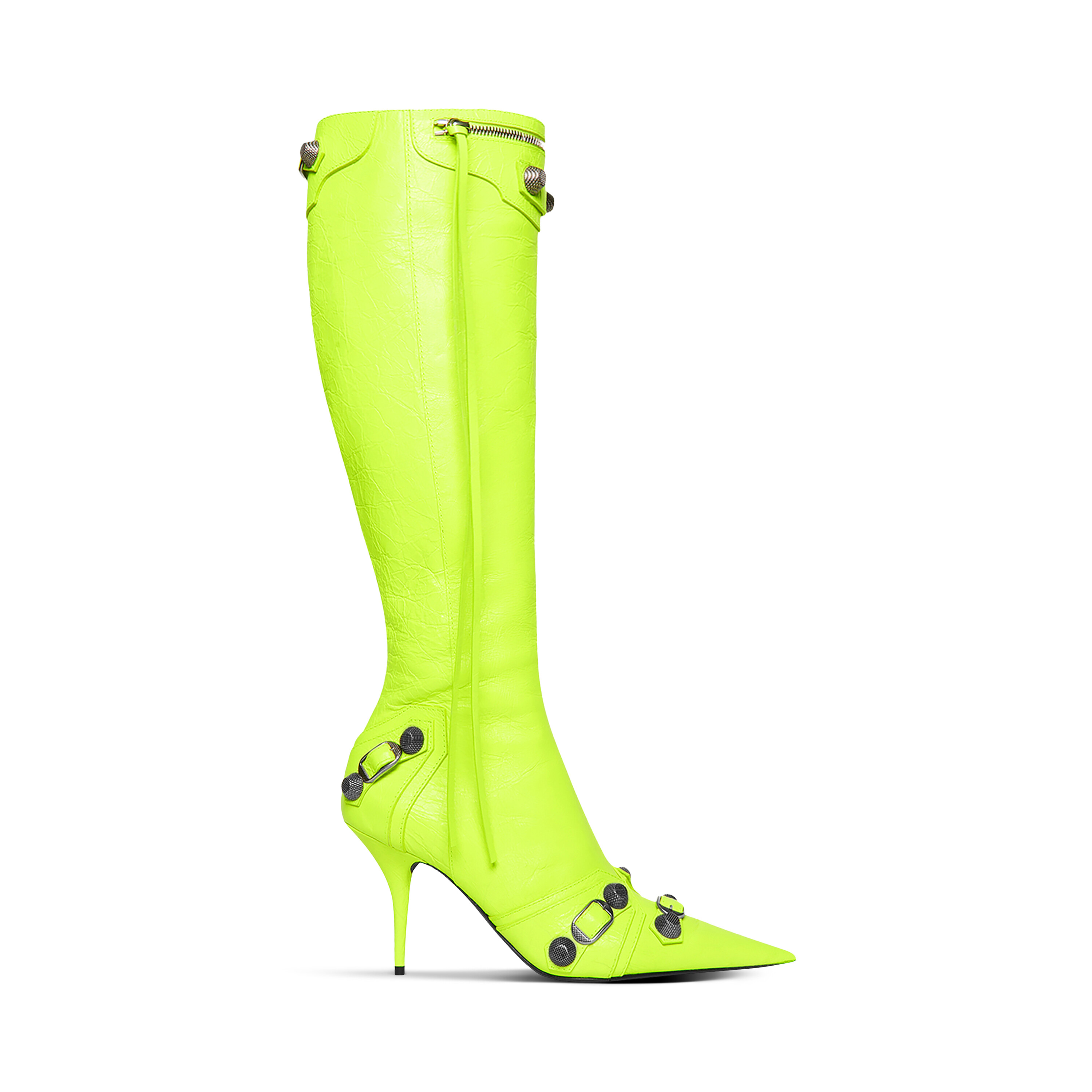 Balenciaga Womens Green Boots  ShopStyle