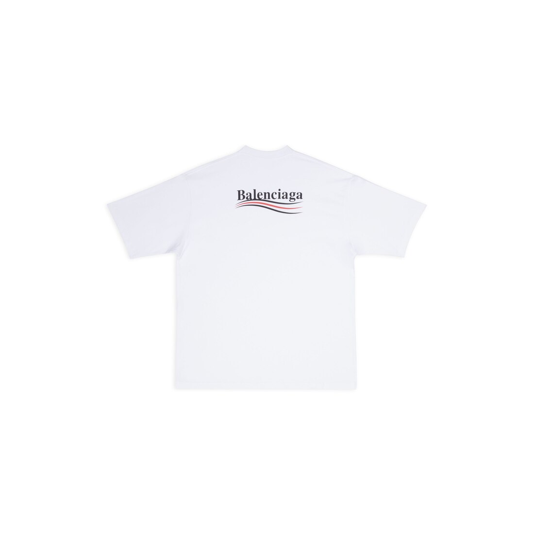 BALENCIAGA - Political Black Small Fit T-shirt