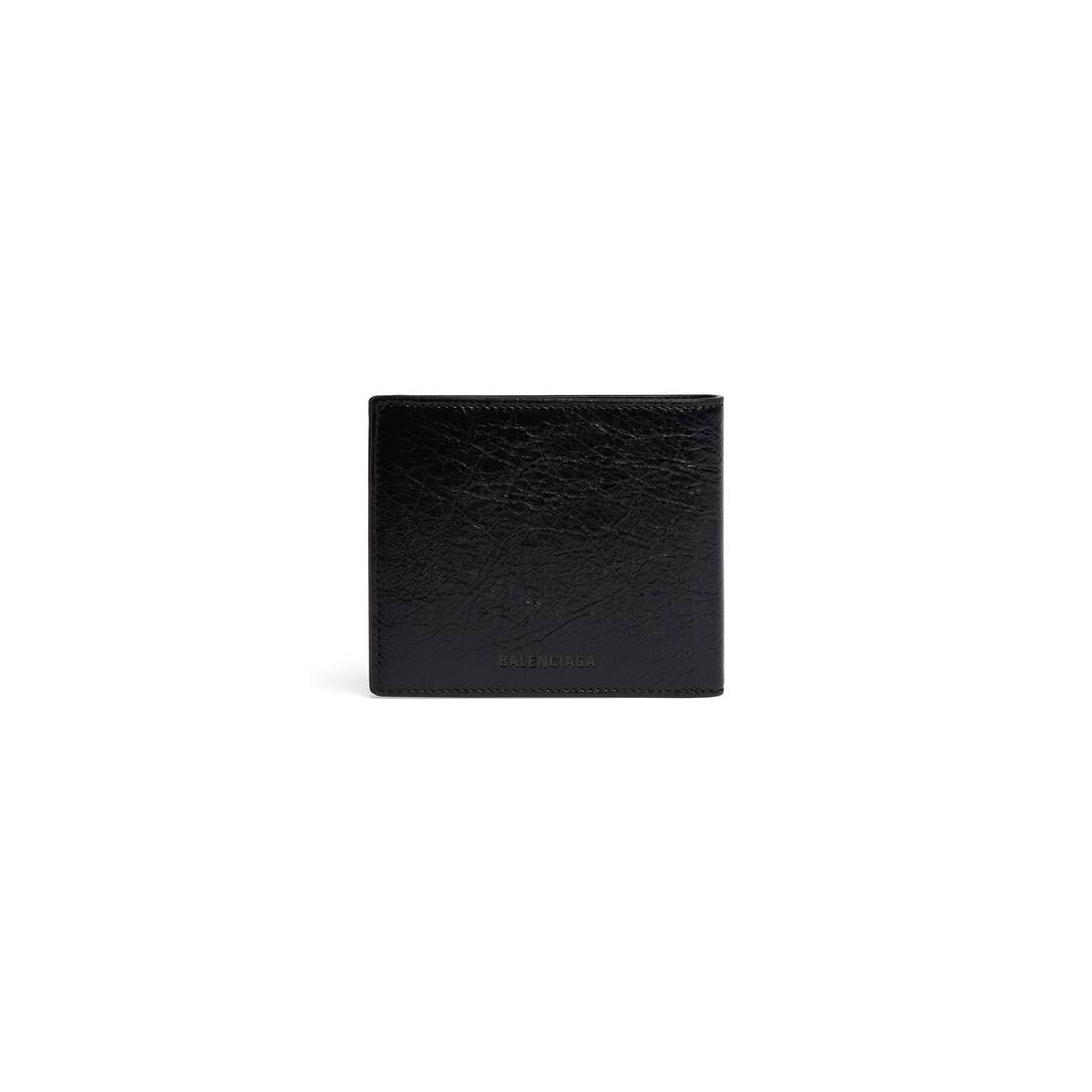 Men's Embossed Monogram Square Folded Wallet Box in Dark Grey