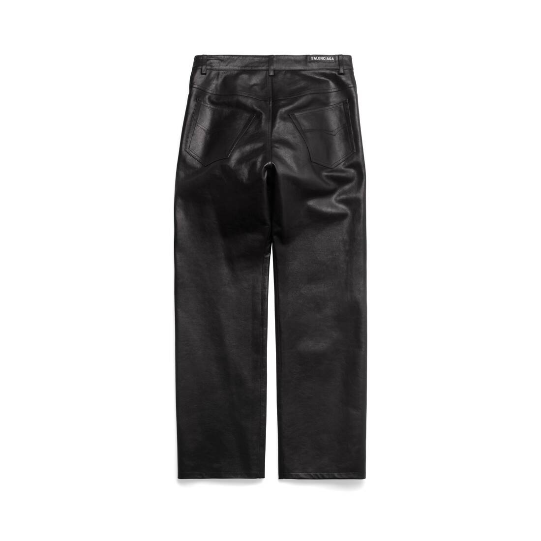 Leather biker pants in black - Balenciaga