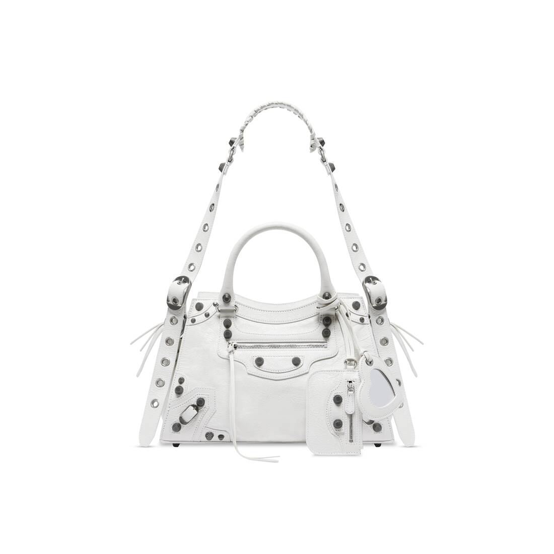 Balenciaga Women's Neo Cagole Xs White Cross Body Bag