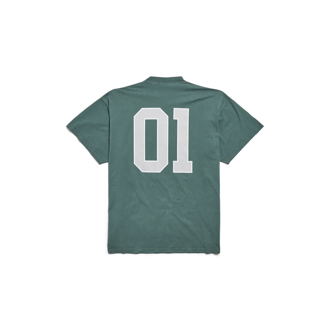 Men's Basketball Oversized T-shirt in Dark Green/light Green