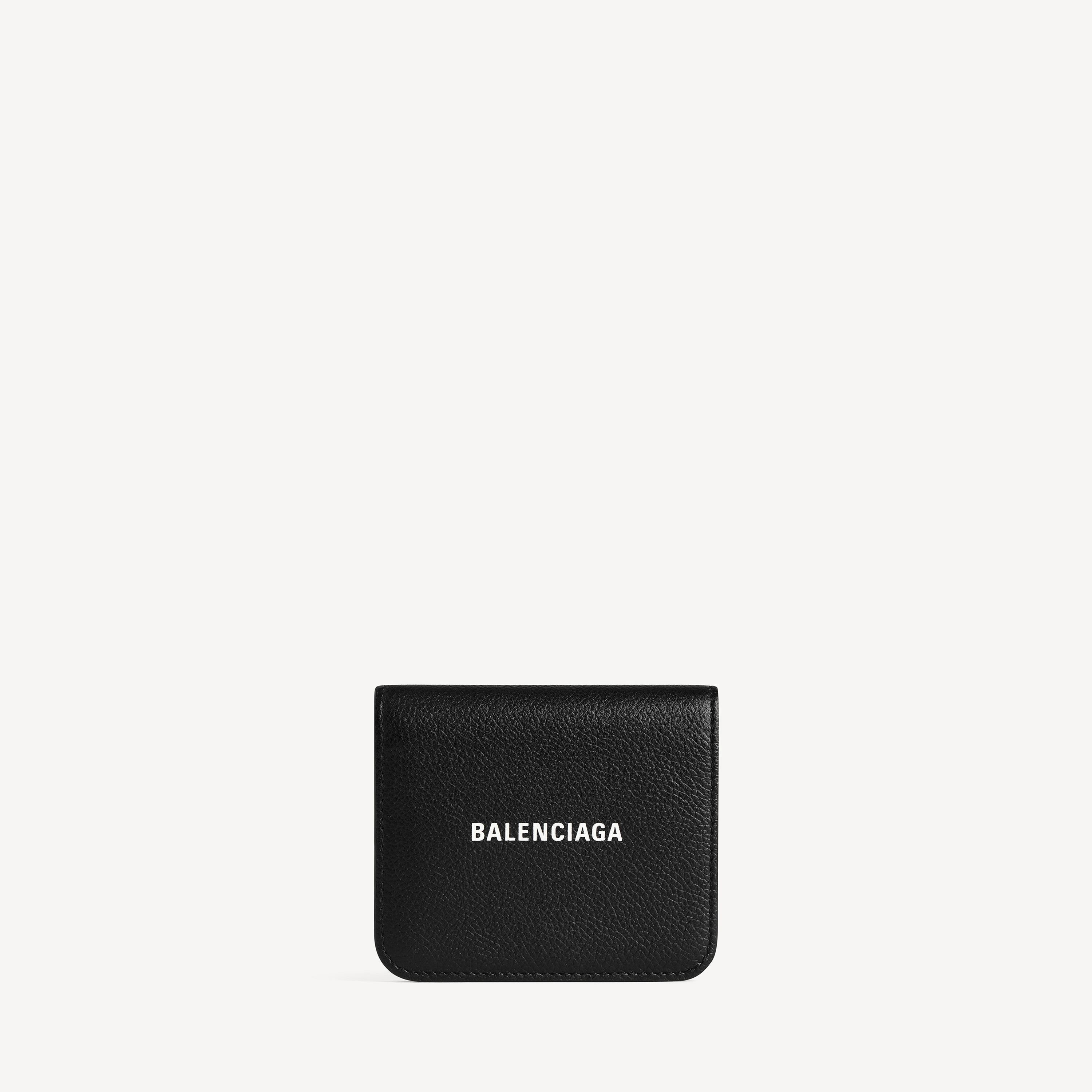 Cash Flap Coin And Card Holder in Black