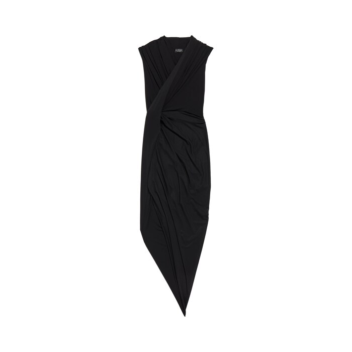 draped dress