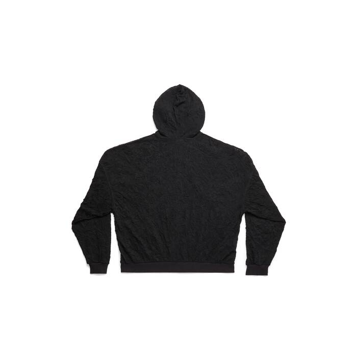 mesh zip-up hoodie oversized