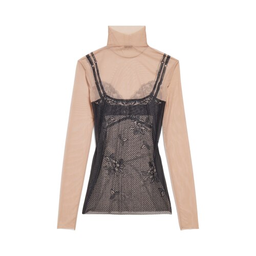 trompe l'œil lingerie top