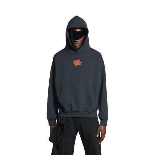 taped balenciaga back hoodie中号版型连帽卫衣